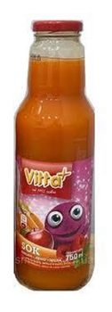 Сік дитячий Vitta Plus морква, яблуко, малина 750 мл