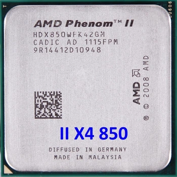 Процессор AMD PHENOM II X4 850 95W 4 ЯДРА, 3.3GHz, sAM3 / AM2+, Tray ( HDX850WFK42GM ) Б/У