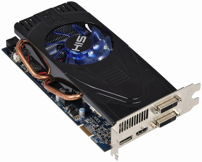 Видеокарта HIS PCI-Ex AMD RADEON HD5770 1GB GDDR 5 ( 128 BIT ) ( DVI, HDMI, DisplayPORT ) Б/У