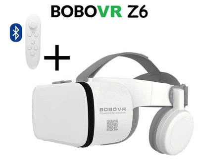 Очки шлем виртуальной реальности Bobo VR Z6 Белые с пультом и наушниками