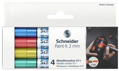 Набор маркеров Schneider Paint 2 мм 4 штуки ассорти (ML01111502)