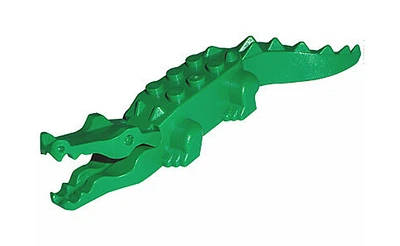 Конструктор LEGO Alligator / Crocodile - Dark Green 1 деталей (6026c01)