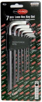 Набор ключей Г-образных Rock Force удлиненных 6-гранных, 7 предметов (2.5, 3-6, 8, 10 мм) (RF-5072L)
