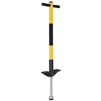 Джампер Пого Стик Pogo Stick (Кузнечик) детский Черно-желтый, палка-прыгалка