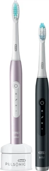 Набір електричних зубних щіток Oral-B Pulsonic Slim Luxe 4900 Чорна/Рожева