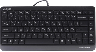 Клавиатура проводная A4Tech FKS11 USB Grey/Black (4711421960458)