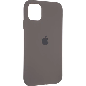 Чехол Fiji Silicone Case для Apple iPhone 12 бампер накладка Full Soft Cocao