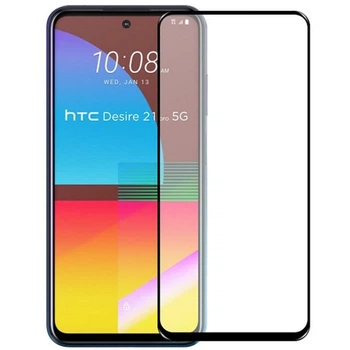 Защитное стекло LUX для HTC Desire 21 Pro 5G Full Сover черный 0,3 мм в упаковке