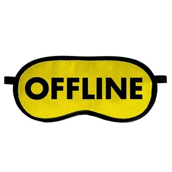 Маска для сна Offline Arivans 18.5х8.5 см желтая 53-645