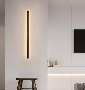 Современный светодиодный настенный светильник Simple lighting в скандинавском стиле, 3000К , черный (S039)