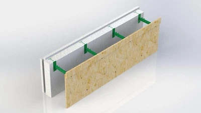 Съемная опалубка Passive House для стен 100 на 1000