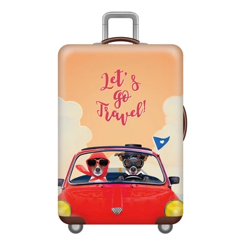 Чехол для чемодана Turister модель Lets Go Travel M Разноцветный (LGT_100M)