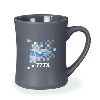 Чашка Boeing 777X Pixel Graphic Mug 450 мл Серая