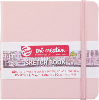 Блокнот для графіки Royal Talens Art Creation 140 г/м² 12 х 12 см 80 аркушів Pastel Pink (8712079451622)