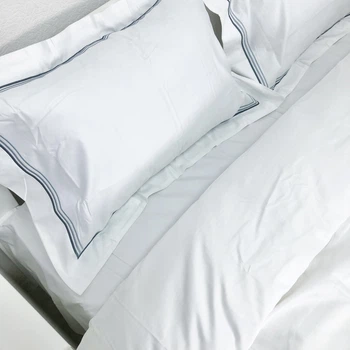 Постельное белье евро Woodbury's Luxury White сатин-люкс W1 200х220 Белый