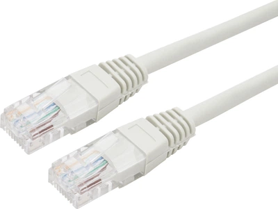 Патч-корд RZTK CAT5e RJ45 UTP 0.5 м Сірий