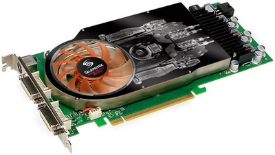 Видеокарта LEADTEK PCI-Ex Nvidia GeFORCE 9600 GT 1 GB ( 256 BIT ) PX 9600 GT ( DVI ) Б/У