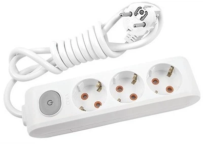 Подовжувач Panasonic X-tendia із заземленням 3 гнізда, 2 м (WLTA04322GR-UA)