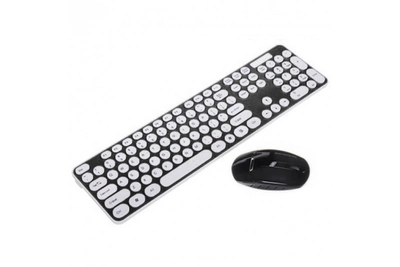 Универсальный беспроводной комплект клавиатура и мышка HK3960 набор клавиатура и мышь для ПК и ноутбука, черный