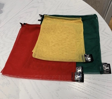 Еко Мішки багаторазові для продуктів Corgi bags набір з 6 екомішочків із сітки розмір SML різнокольорові