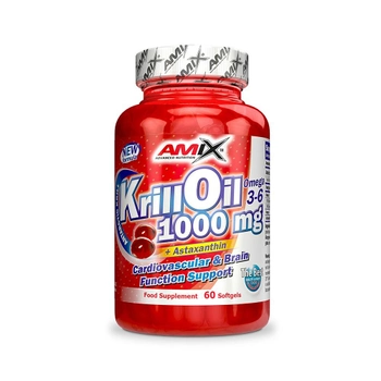 Жирные кислоты Amix Nutrition KRILL OIL 1000 60 желатиновых капсул