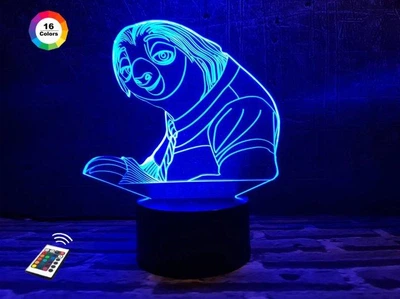Ночник-светильник 3D "Ленивец" 22х18 см 3DTOYSLAMP (2000002622024)