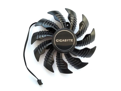Вентилятор PowerLogic для відеокарти Gigabyte GTX 1650 1660 RTX 2060 2070 87 мм 3-pin PLA09215S12H (T129215SU) №304.1