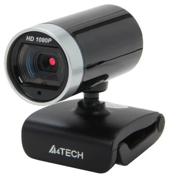 Веб-камера A4Tech HD 1080p с встроенным микрофоном черно-серебристая