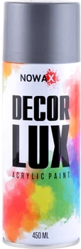 Акриловая спрей-краска Nowax DecorLux 450 мл Серебряно-серый (SILVER GREY/RAL9022) (NX48016)