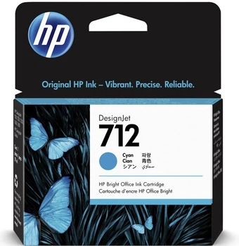 Картридж для HP DesignJet T230 HP 712 Cyan 3ED67A