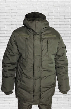 Куртка зимняя до -20 Mavens "Хаки НГУ", с липучками для шевронов, куртка бушлат для охоты и рыбалки, размер 50