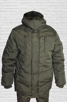 Куртка зимняя до -20 Mavens "Хаки НГУ", с липучками для шевронов, куртка бушлат для охоты и рыбалки, размер 58