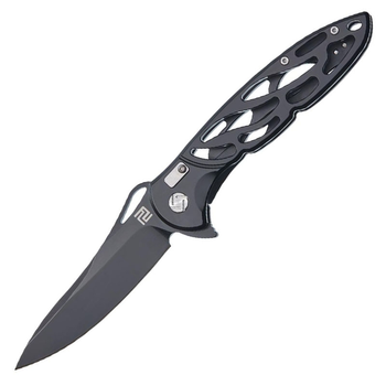 Нож складной Artisan Hoverwing (длина: 228мм, лезвие: 100мм, черное), черный