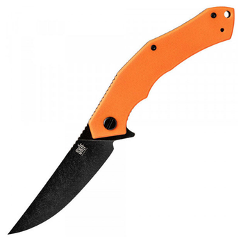 Нож складной SKIF Wave BSW (длина: 230мм, лезвие: 95мм, черное), оранжевый