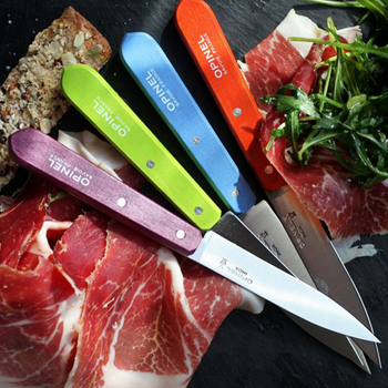 Нож кухонный, бытовой Opinel 112 Paring (длина: 195мм, лезвие: 100мм), салатовый