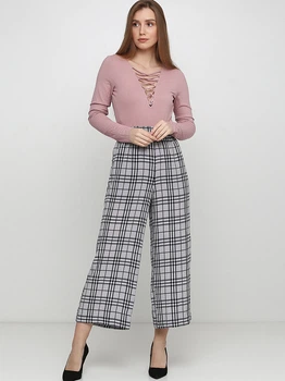 Брюки женские H&M 0751397_03 38 Белые (KAY2000000554952)