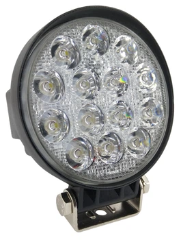 LED фара 42W (14 x 3W) spot 10-30V, 6000K круглая