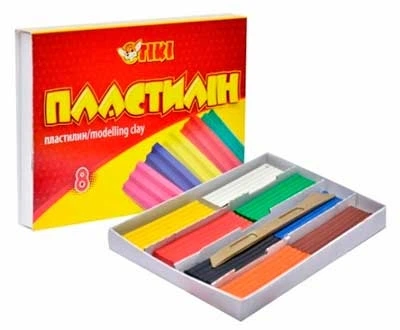 Пластилин 8цв 120гр TIKI 52113-ТК