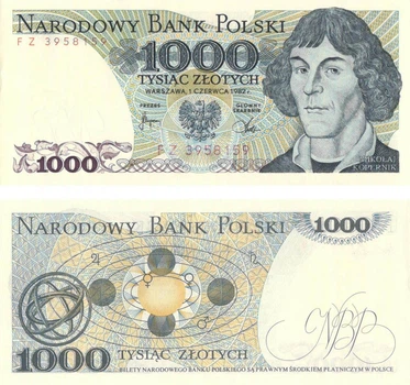 Банкнота Польщі 1000 злотих 1982 UNC (P146c)