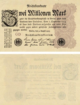 Банкнота Німеччина 2000000 марок 1 923 VF-AU (P104)