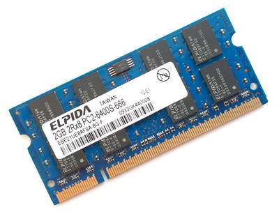 Оперативная память Elpida 2GB DDR2-800 PC2-6400s для ноутбука