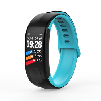 Розумний фітнес браслет Lemfo HI520 з тонометром і ЕКГ Light Blue