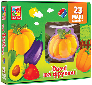 Набор магнитов Vladi Toys Овощи и фрукты (VT3106-28) (4820234762767)
