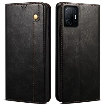 Чехол-книжка с кармашками UniCase Leather Wallet для Xiaomi 11T / 11T Pro - Black