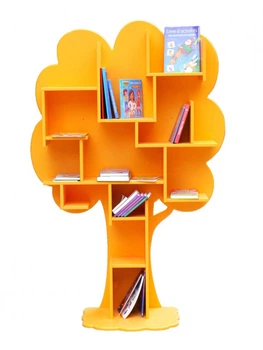 полка стеллаж для игрушек и книг "дерево 1" оранжевое (st-wood1-orange)