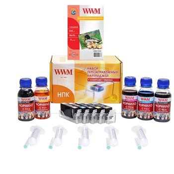 ПЗК Перезаправні Картриджі для Canon PIXMA MG5340 WWM BP / B / C / M / Y 5х100г RC.CLI426ARC