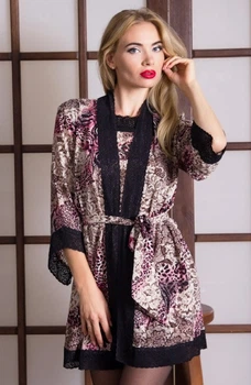 Халат Fleur Lingerie САВАННА 40 леопард