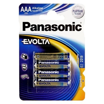 Батарейки алкалайн Panasonic Evolta LR-03 4 шт