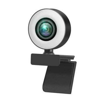 Веб-камера WebCam Q25 Full HD 1080p с автофокусом и стереомикрофоном USB Черный