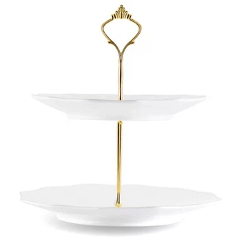 Фруктовница 2-х ярусная Gipfel Afrodita GP-3891 25 см белая